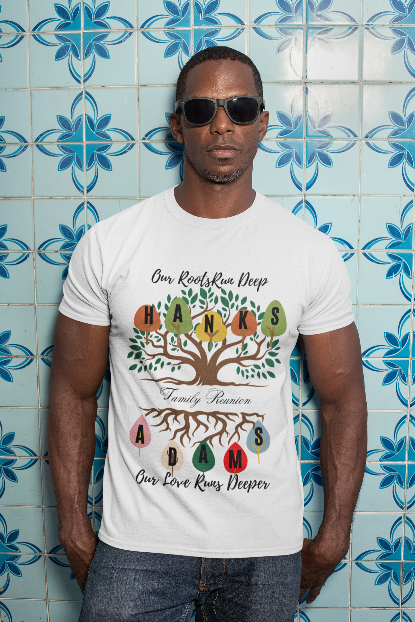 Hanks/Adams short sleeve tee (black letters)
