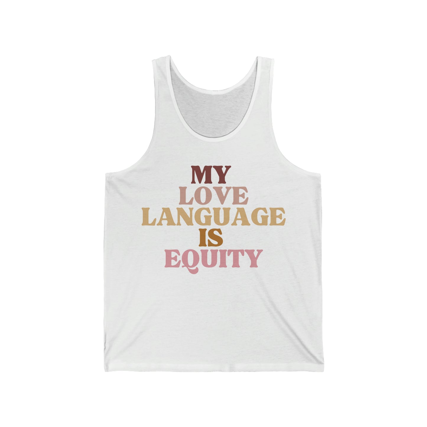 Love Language is Equity PRO Unisex Tank Top