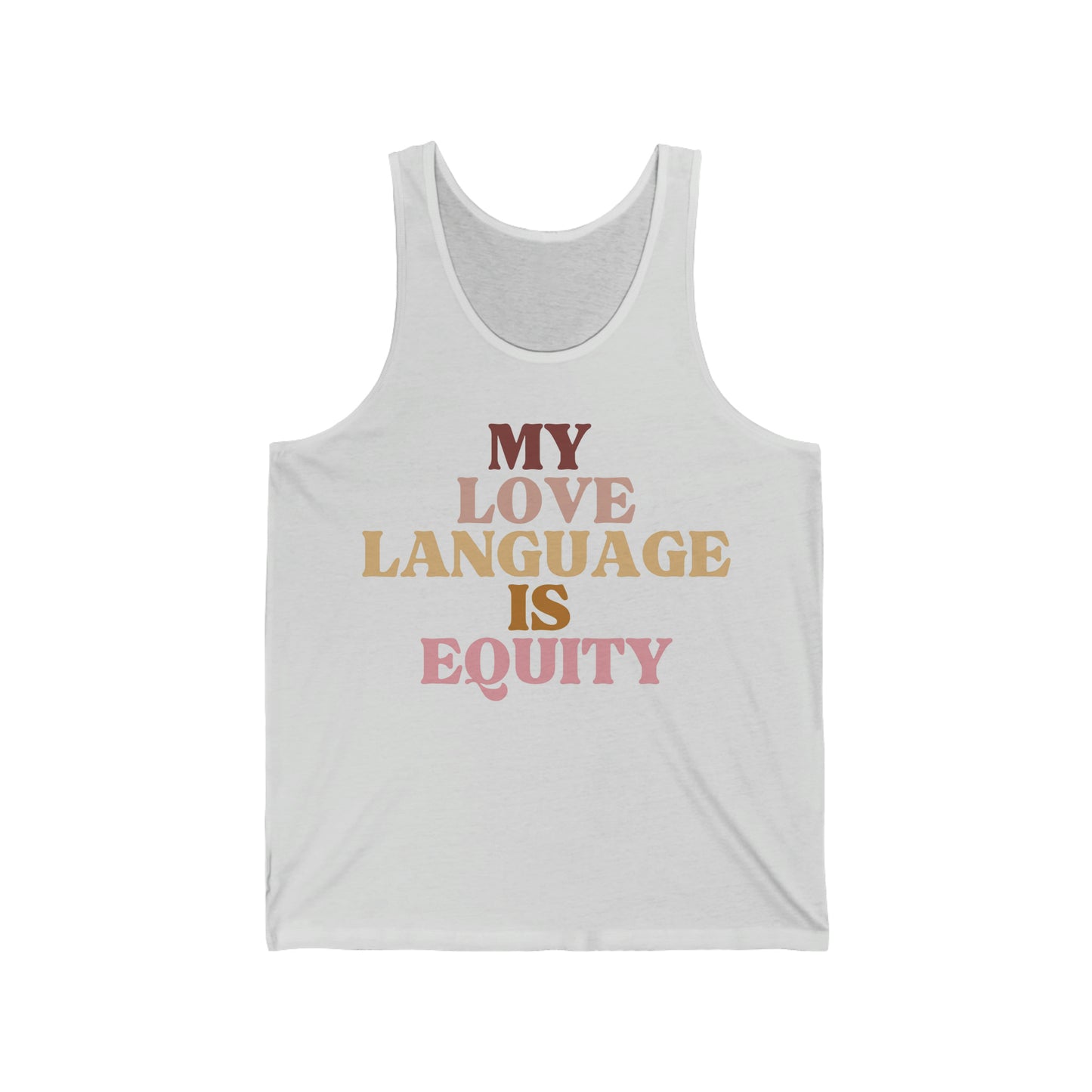 Love Language is Equity PRO Unisex Tank Top