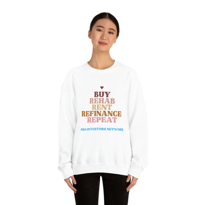 Buy Rehab Rent Refinance Unisex Heavy Sweatshirt