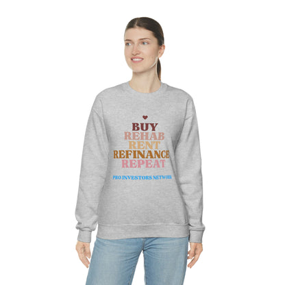 Buy Rehab Rent Refinance Unisex Heavy Sweatshirt