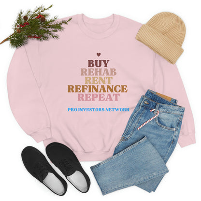 Buy Rehab Rent Refinance Unisex Heavy Sweatshirt