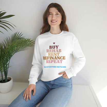 Buy Rehab Rent Refinance Unisex Heavy Sweatshirt