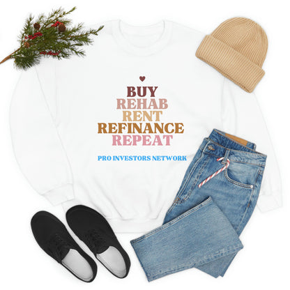 Buy Rehab Rent Refinance Unisex Heavy Sweatshirt