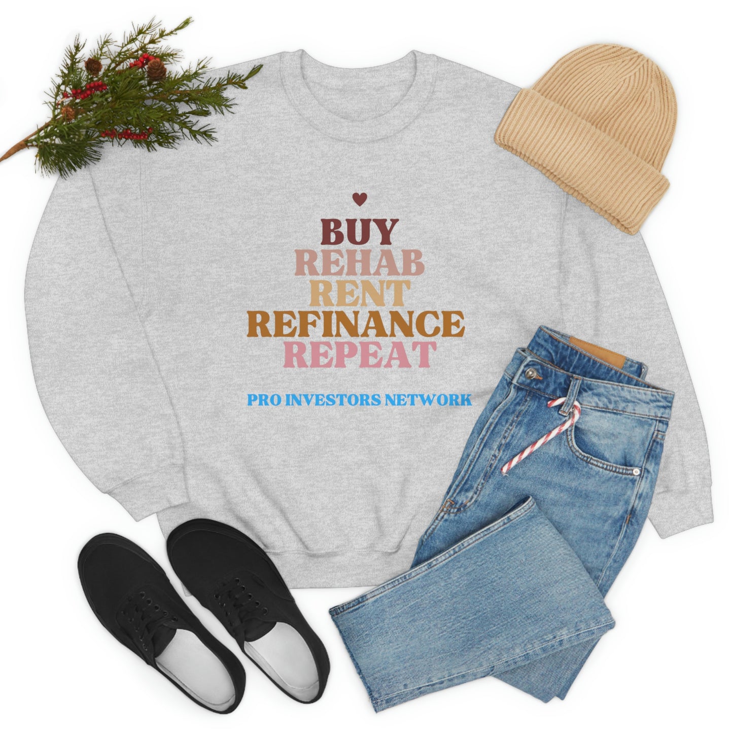 Buy Rehab Rent Refinance Unisex Heavy Sweatshirt