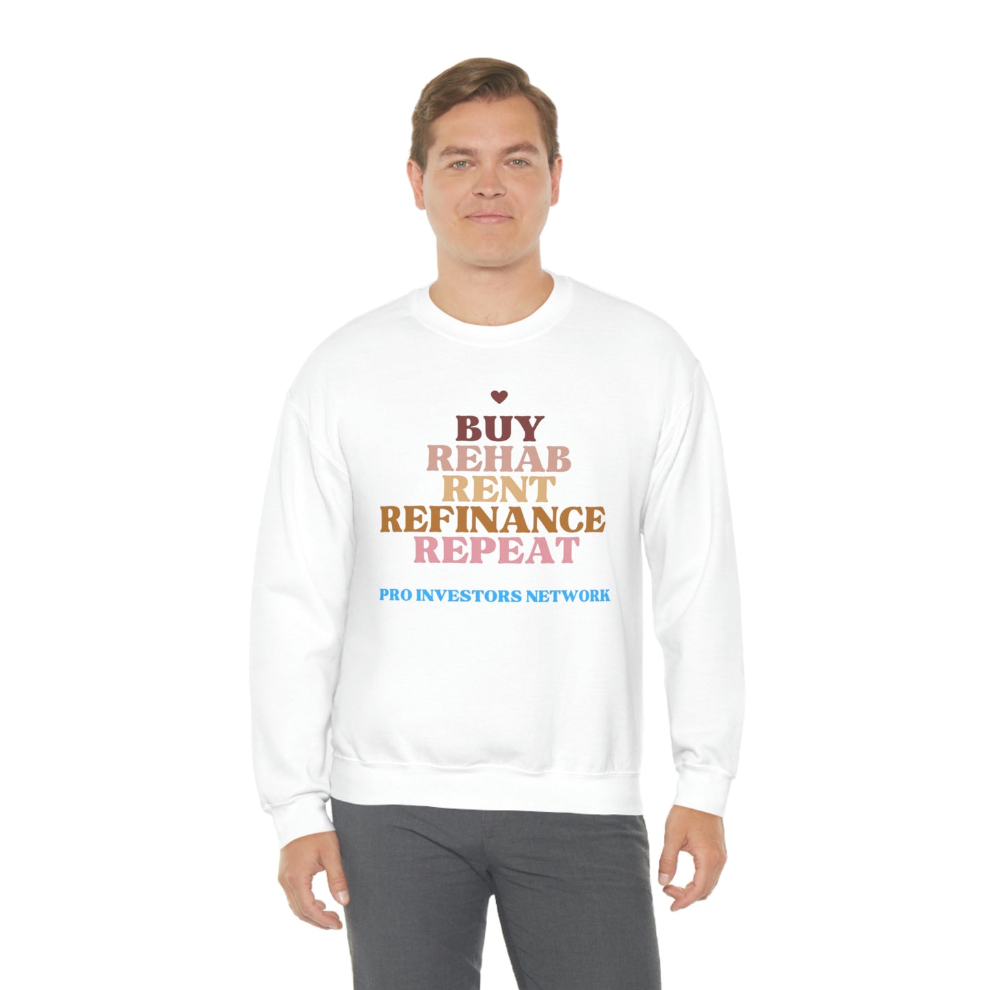 Buy Rehab Rent Refinance Unisex Heavy Sweatshirt