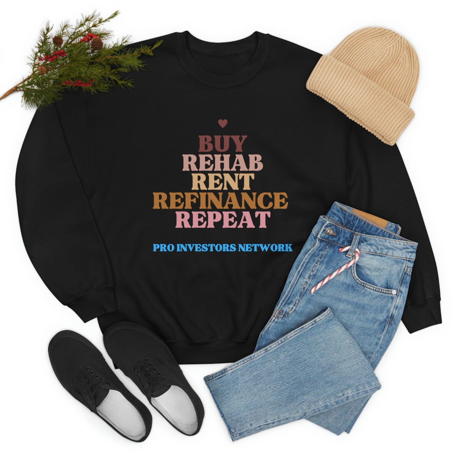 Buy Rehab Rent Refinance Unisex Heavy Sweatshirt