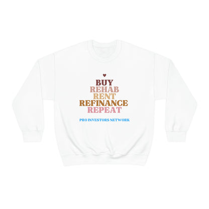 Buy Rehab Rent Refinance Unisex Heavy Sweatshirt