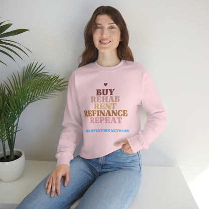 Buy Rehab Rent Refinance Unisex Heavy Sweatshirt