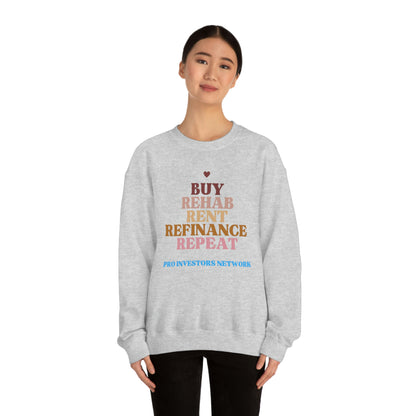 Buy Rehab Rent Refinance Unisex Heavy Sweatshirt