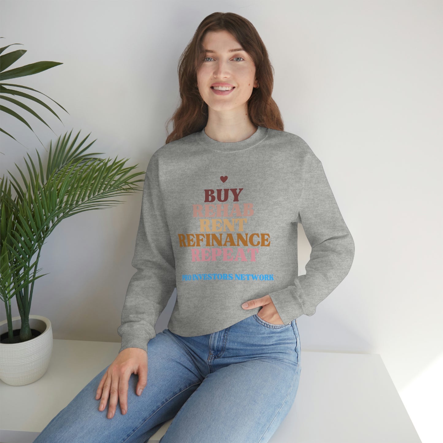 Buy Rehab Rent Refinance Unisex Heavy Sweatshirt