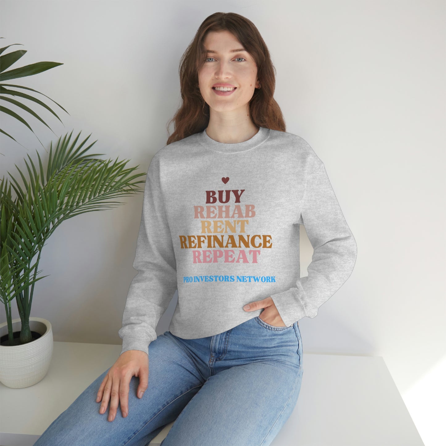 Buy Rehab Rent Refinance Unisex Heavy Sweatshirt