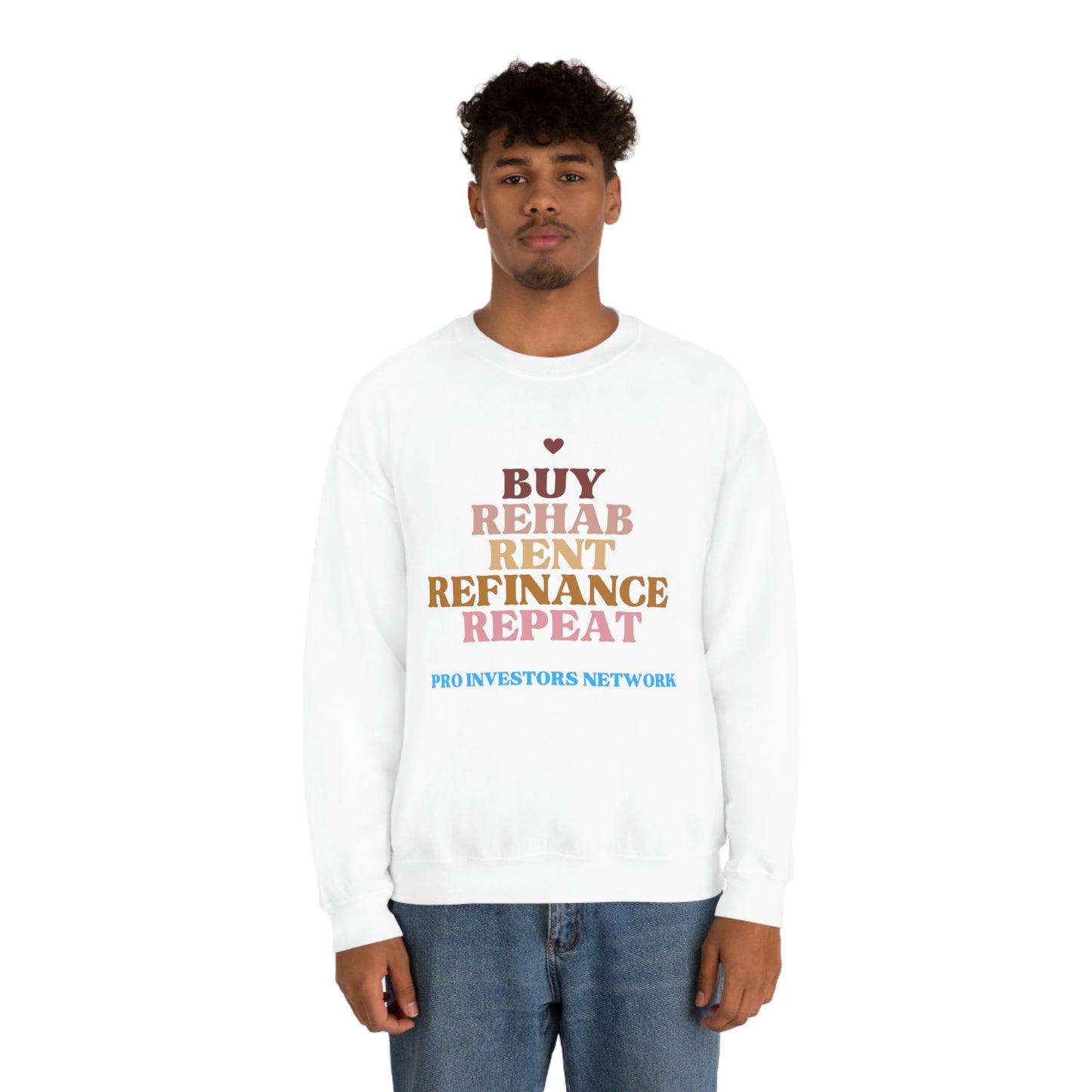 Buy Rehab Rent Refinance Unisex Heavy Sweatshirt