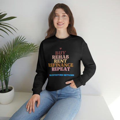 Buy Rehab Rent Refinance Unisex Heavy Sweatshirt