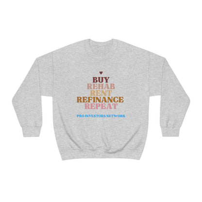 Buy Rehab Rent Refinance Unisex Heavy Sweatshirt