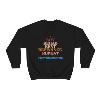 Buy Rehab Rent Refinance Unisex Heavy Sweatshirt