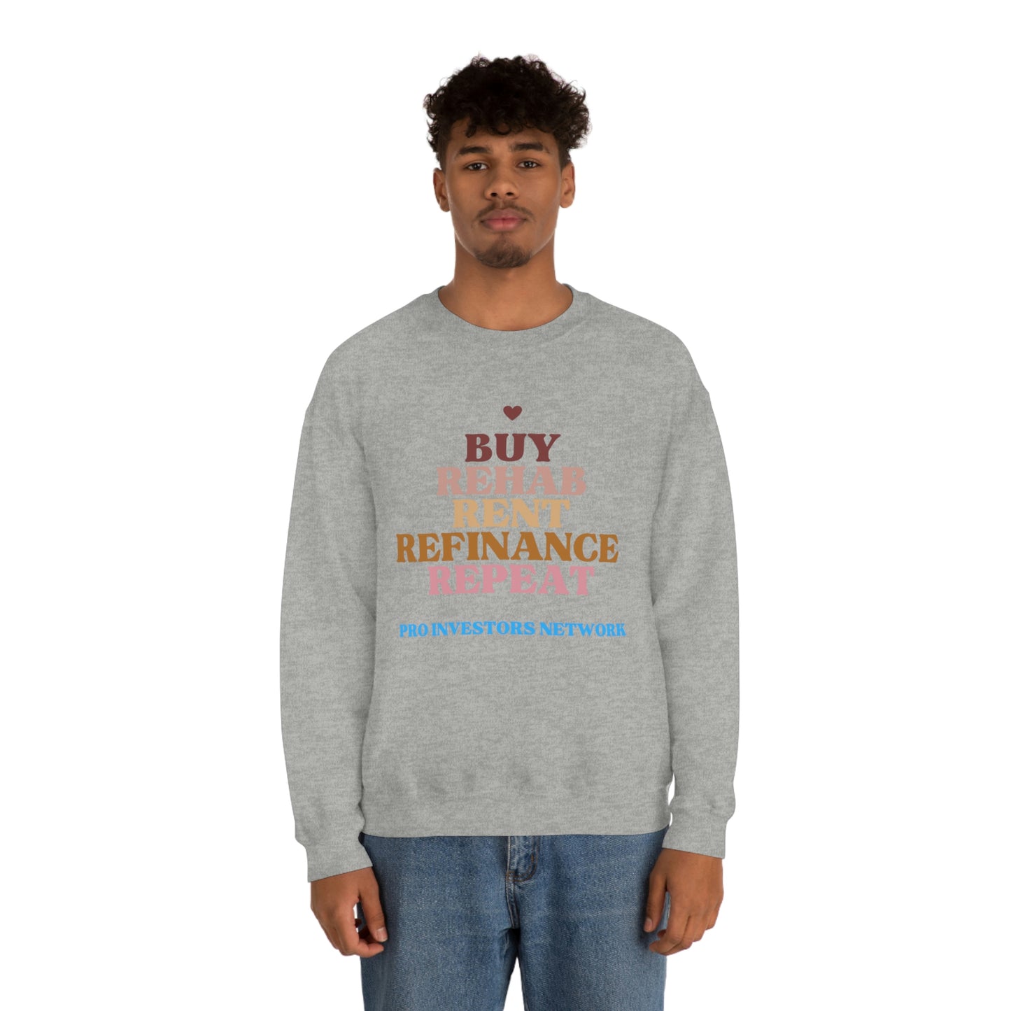 Buy Rehab Rent Refinance Unisex Heavy Sweatshirt